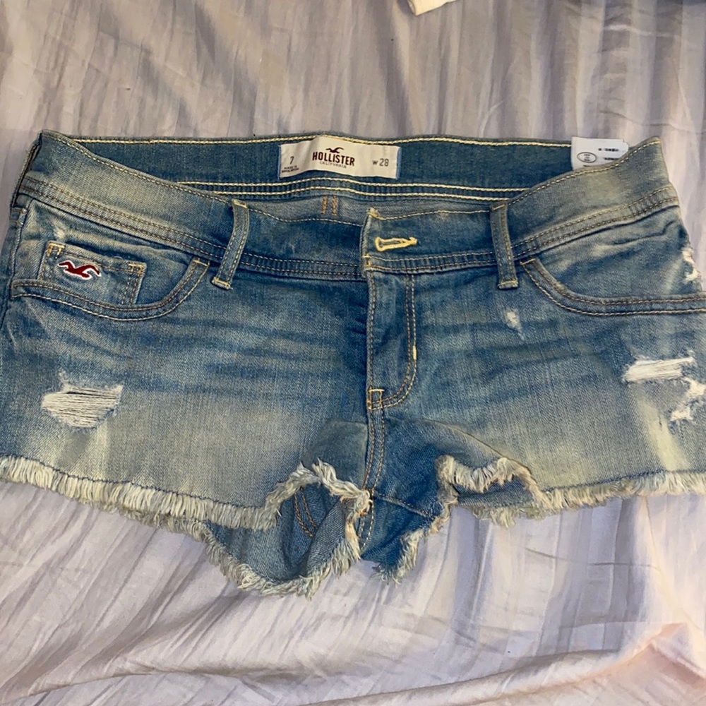 Hollister light wash shorts